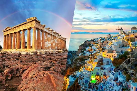 Santorini + Athens Power Combo